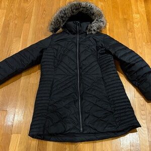 Lands' End Women's Black Puffer Coat